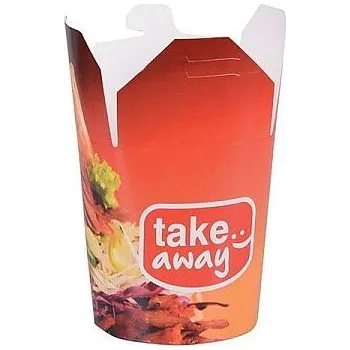 Jednorázové nádobí Krabička na kebab nebo nudle 500 ml 12000ks bílá