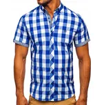 Bolf pánská košile ležérní krátký rukáv slim střih bavlna velikost XL