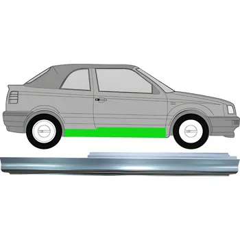 Prah karosérie Opravný plech prahu / Pravá VW Golf 3 93-98 - CABRIO