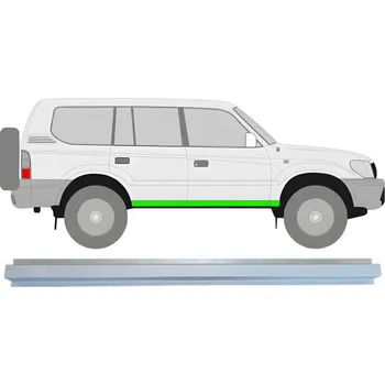 Prah karosérie Opravný plech prahu vnitřní na Toyota Land Cruiser J90 1996-2002 / Levá = Pravá (symetrická)