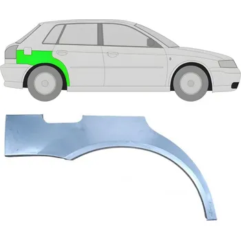 Blatník karosérie Lem zadního blatníku na Audi A3 8L 1996-2003 / Pravá