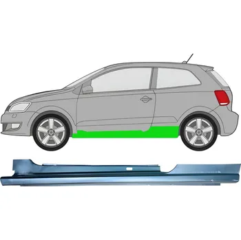 Prah karosérie Kompletní práh / Levá VW POLO 09-17