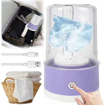 Obraz Automatická Mini Pralka Do Bielizny pro Kempování, Cestování a Snadné Skladování