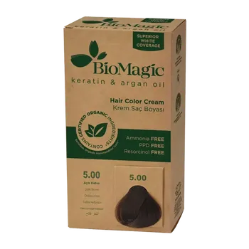 Barva na vlasy BioMagic Barva na vlasy Color Cream 5.00 Light Brown