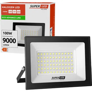 Halogenový LED reflektor 100W 9000 lm IP65 6500K Eco Line SuperLED