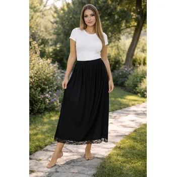 Dámská sukně Sukně s krajkou černá