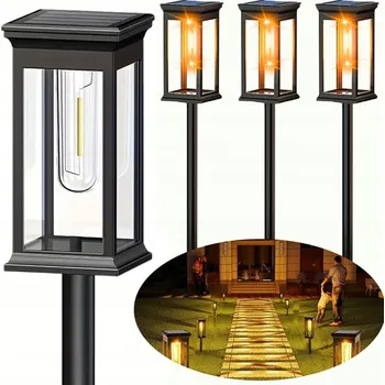 Venkovní osvětlení 4X SOLÁRNÍ LAMPA ZAPICHOVACÍ ZAHRADNÍ VODĚODOLNÁ