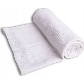 Dětská deka Dětská deka 75x100 Sisi bílá bavlněná BabyMatex