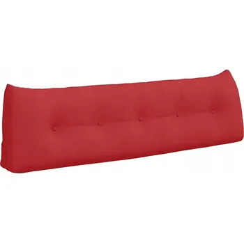 Polštář Polštář na záda Červená 160 x 24 x 50 cm textil