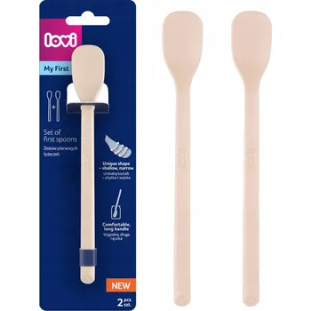LOVI První lžička na krmení 2 ks Nude