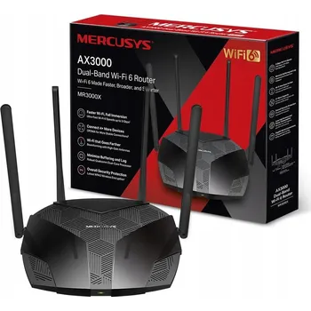 Mercusys MR3000X Wi-Fi 6 WLAN 802.11ax Router (Wi-Fi 6)