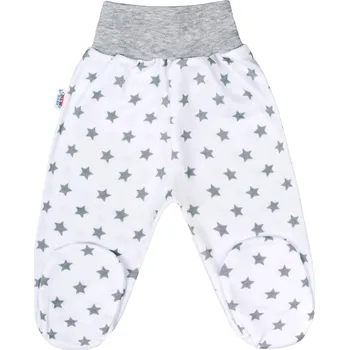 Dupačky Kojenecké polodupačky New Baby Classic II šedé s hvězdičkami 68 (4-6m)