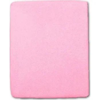 Prostěradlo Froté prostěradlo do postýlky růžová