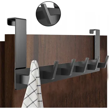 Věšák KOVOVÝ VĚŠÁK BEZ VRTÁNÍ držák na oblečení na dveře