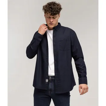 Pánská košile Pánská košile Lee Cooper tmavě modrá bavlněná volného střihu 3XL