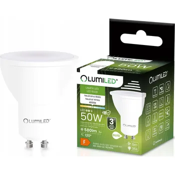 Žárovka LED žárovka GU10 Reflektor 6W = 50W 580LM 4000K 120° s Detektorem Pohybu