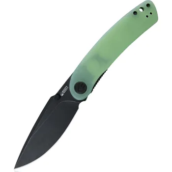 kapesní nůž KUBEY Momentum Sherif Manganas Design Liner Lock Front Flipper Skládací Nůž Jade G10 Rukojeť KU344C