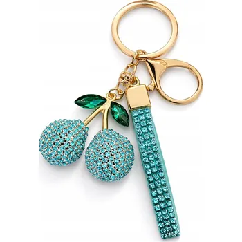 Přívěsek PŘÍVĚSEK DOPLNĚK PŘÍVĚSEK VODÍTKO TŘEŠNIČKY ZIRKONY MODRÉ PŘÍSLUŠENSTVÍ