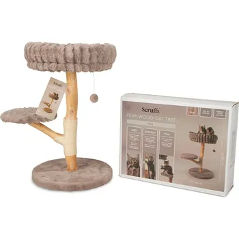 Scruffs Atlas kočičí škrabadlo strom – hnědošedé