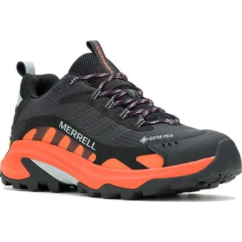 Pánská treková obuv Pánská nízká turistická obuv MERRELL-Moab Speed 2 GTX black/orange Černá 44,5