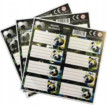 samolepka Samolepky Samolepky na sešity 3 archy Fotbal