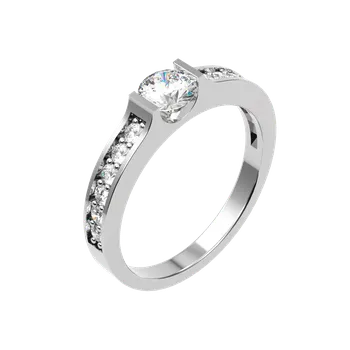 Prsten SOLUNA Nadčasový stříbrný prsten se zirkony WILLOW VELIKOST: 51 - ⌀ 16,2 mm