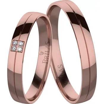 Prsten Hana Red - snubní prsteny z červeného zlata