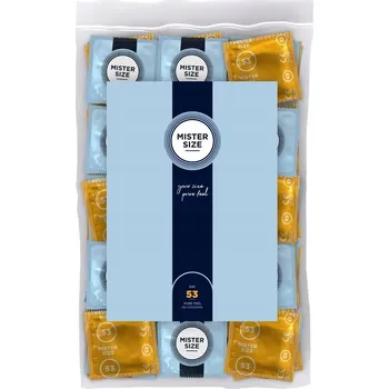 Kondom Kondomy Prezerwativy 100 ks Mister Size 53mm balení 100 kusů