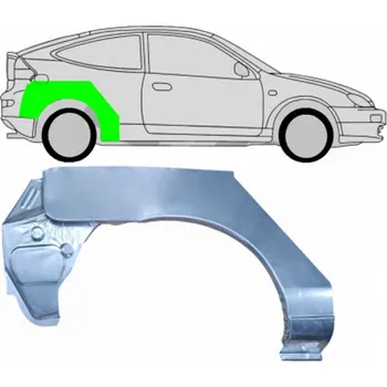Blatník karosérie Lem zadního blatníku / Pravá Mazda 323C BH 1994-1998
