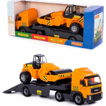 autíčko WADER POLESIE auto odtahovka + silniční válec sada 2v1 1+