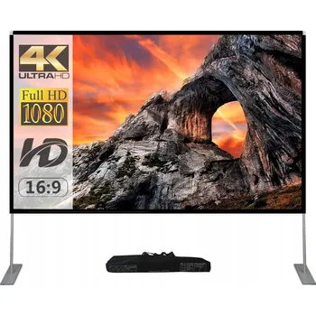 Projekční technika Přenosné projekční plátno se stojanem 180x180