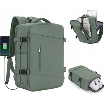 Batoh kabinový příruční zavazadlo 46×32×16 USB voděodolný notebook 15,6