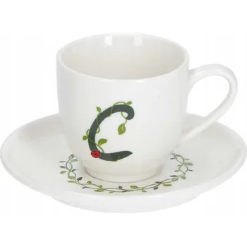 LA PORCELLANA BIANCA SOLOTUA Šálek s podšálkem 90 ml, Vzor C