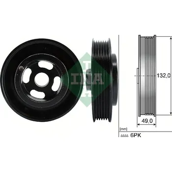 Auto-moto Řemenice, klikový hřídel INA 544 0126 10