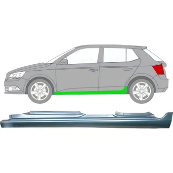 Prah karosérie Kompletní práh / Levá ŠKODA Fabia 07-15