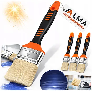 Malířský štětec PLOCHÝ ŠTĚTEC ANGLICKÝ MALÍŘSKÝ NA BARVY A LAKY ŘEDITELNÉ VODOU 63mm