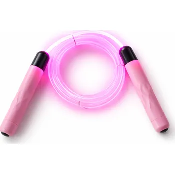 Švihadlo Merc sport Švihadlo svítící Luminous – pro trénink i zábavu, růžové Cena za odběr více kusů: 10 ks a více