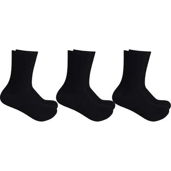 Pánské ponožky XPOSE® Zdravotní bavlněné ponožky - černé 3ks (vel. 43-46), + Prodloužená možnost vrácení zboží do 50 dnů