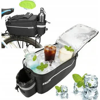 brašna na kolo CYKLISTICKÁ BRAŠNA VODĚODOLNÁ TAŠKA NA NOSIČ KOLA S REFLEXNÍMI PRVKY 10L