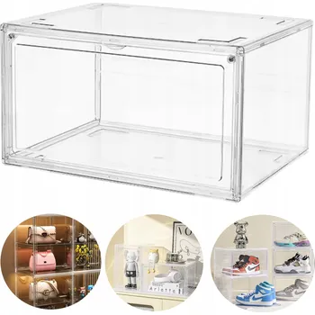 Úložný box Krabička na boty bezbarvý, plastový, 36x28x22 cm