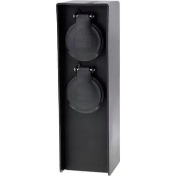 Elektrická zásuvka Hermetická Elektrická Zásuvka Promax černá