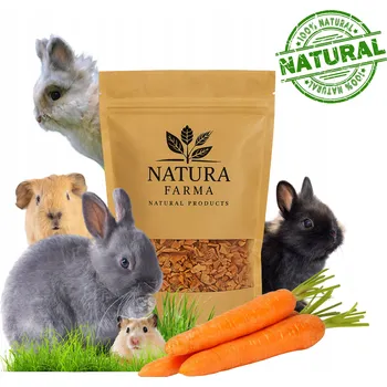Krmivo pro hlodavce MRKEV SUŠENÁ 150g NATURA FARMA MRKEV ZELENINOVÉ POCHOUTKY PRO HLODAVCE