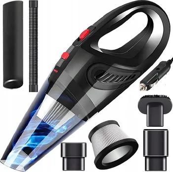 Vysavač Vysavač RETOO Ruční vysavač 4200Pa 120W 12V silný černý