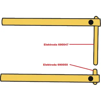 Svářečka Elektroda pro čelisti XA6 Telwin 690050
