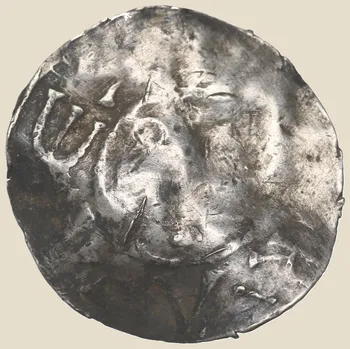 Otto III. a Adélaida – denár, Německo, kolem roku 1000 1,38 g