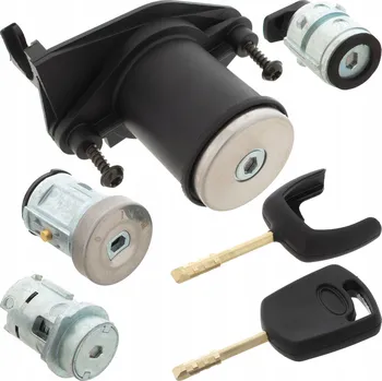 Dveře karosérie Vložka spínací skříňky SPÍNAČ ZAPALOVÁNÍ + vložky zámku dveří a víka zavazadlového prostoru pro Ford FIESTA MK5 FUSION