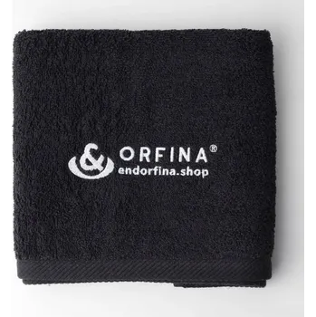 Ručník Ručník Endorfina.shop, černý, 50 x 100 cm