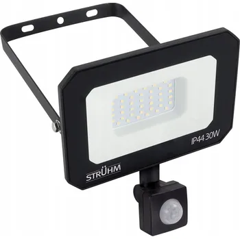 STRUHM LED reflektor s PIR senzorem ASTON 30W 118lm/W černý, neutrální bílá