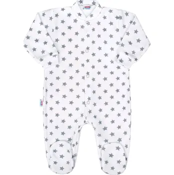 Kojenecký overall Kojenecký overal New Baby Classic II šedý s hvězdičkami 74 (6-9m)