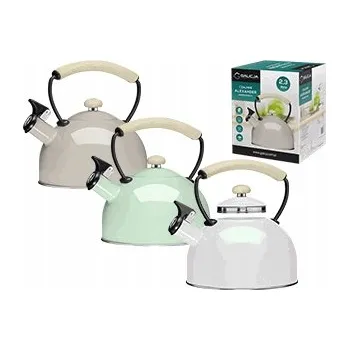 Varná konvice Tradiční ocelová Konvice Galicja Alexander 2,3 l máta pastelová